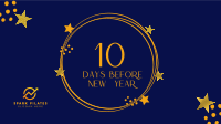 Starry New Year Countdown Facebook Event Cover Design