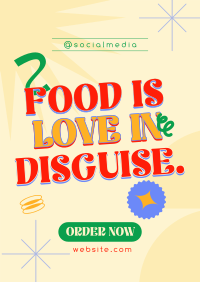 Food Language Quote Poster Preview