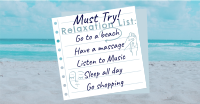 Beach Relaxation List Facebook ad Image Preview