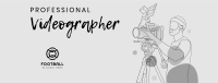 Videographer Lineart Facebook cover Image Preview