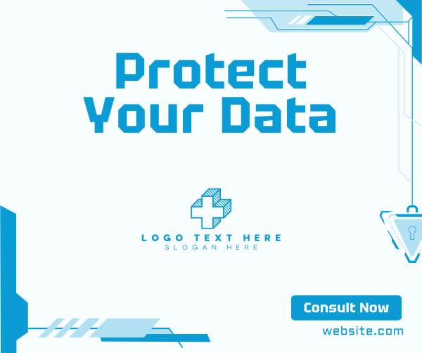 Protect Your Data Facebook Post Design Image Preview