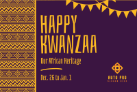 Tribal Kwanzaa Heritage Pinterest Cover Design