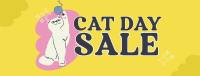 Meow Day Sale Facebook Cover Design