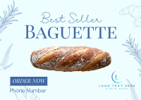 Best Selling Baguette Postcard Design