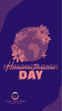 World Humanitarian Blooms Instagram Story Design