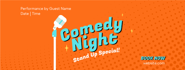 Stand Up Comedy Facebook Cover Design Image Preview