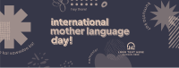 Bold Modern Language Day Facebook cover Image Preview