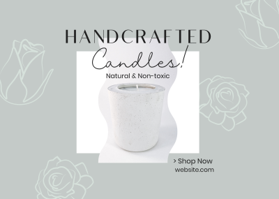 Handcrafted Candle Shop Postcard Image Preview