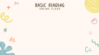 Reading Class Zoom background Image Preview