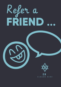 Refer a friend Poster Design