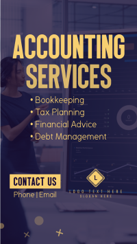 Accounting Services YouTube Short Design