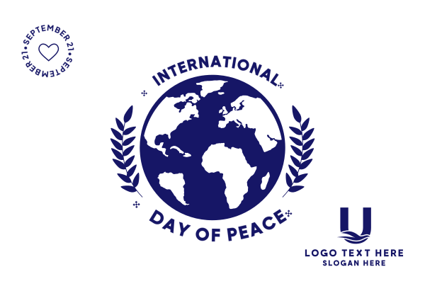 International Day of Peace Postcard Design Image Preview