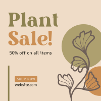 Artistic Plant Sale Instagram post Image Preview