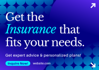 Personal Insurance Needs Postcard Image Preview