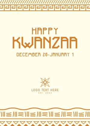 Kwanzaa Engraving Poster Image Preview