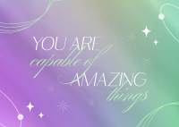 You Are Amazing Postcard Image Preview