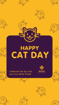 Cat Day Greeting Instagram Story Design