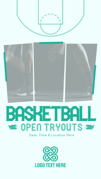 Basketball Ongoing Tryouts Facebook story Image Preview