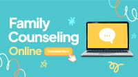 Online Counseling Service Facebook Event Cover Design
