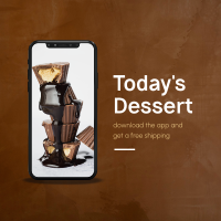 Today's Dessert Instagram Post Design