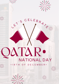 Qatar Independence Day Flyer Design