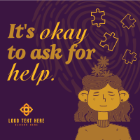 Ask Help Mental Health Instagram post Image Preview