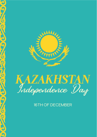 Ornamental Kazakhstan Day Flyer Image Preview