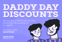 Daddy Day Discounts Pinterest board cover Image Preview