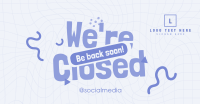 Quirky We're Closed Facebook Ad Preview