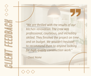 Client Feedback on Construction Facebook post Image Preview