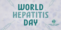 Minimalist Hepatitis Day Awareness Twitter post Image Preview