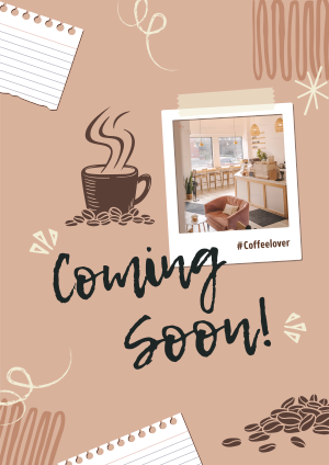 Polaroid Cafe Coming Soon Flyer Image Preview