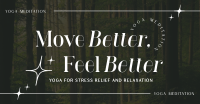 Modern Feel Better Yoga Meditation Facebook ad Image Preview
