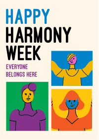 Harmony Diverse People Flyer Design