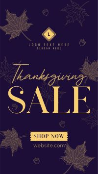 Elegant Thanksgiving Sale YouTube short Image Preview