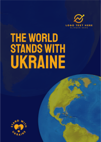 The World Supports Ukraine Flyer Image Preview