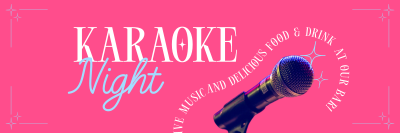 Karaoke Bar Twitter header (cover) Image Preview