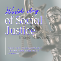 World Social Justice Day Instagram post Image Preview