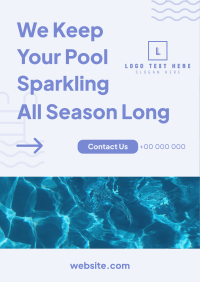 Pool Sparkling Flyer Design