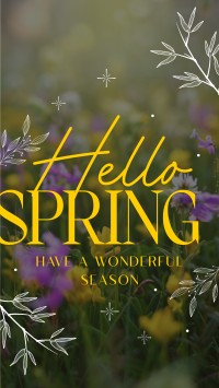 Hello Spring Facebook Story Image Preview