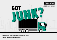 Got Junk? Postcard Image Preview