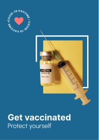 Vaccine Syringe Flyer Design