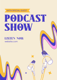 Playful Podcast Poster Image Preview