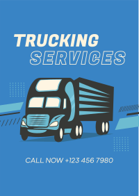 Truck Delivery Services Flyer Design