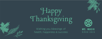 Happy Thanksgiving Facebook Cover Image Preview