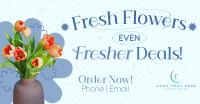 Fresh Flowers Sale Facebook Ad Design