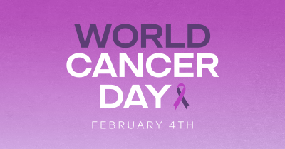 Minimalist World Cancer Day Facebook ad Image Preview