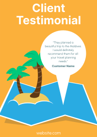 Travel Testimonial Poster Image Preview