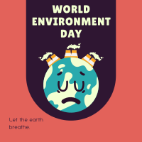 Stop Pollution Instagram Post Design