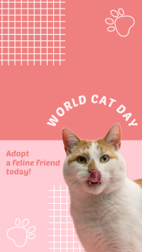 World Cat Day Adoption Facebook story Image Preview
